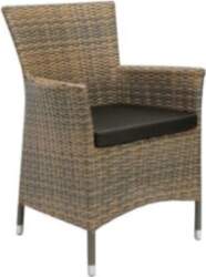 Wicker grey darza krēsls