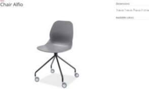 Alfio grey krēsls