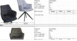 Rex fabric krēsls