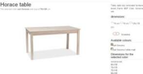 Horace table galds