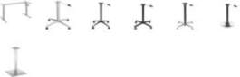 Base table mount stiprinājumi 2 adjustable