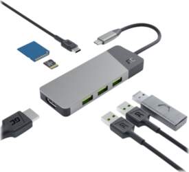 GREEN CELL USB-HUB GREENCELL HUB USB-C