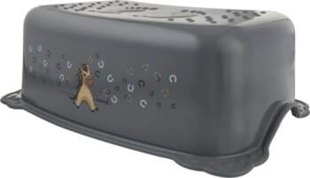 Maltex 2-component step stool steel gray