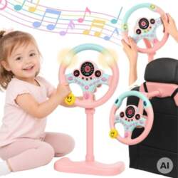 Woopie Interactive Car Steering Wheel with