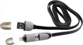 Sbox USB->Micro USB+IPH.5 M/M 1M