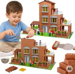 Woopie Brick Villa Construction Set 454
