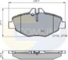 Brake Pad Set, disc brake COMLINE