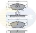 Brake Pad Set, disc brake COMLINE