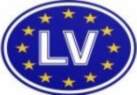 Mini uzlīme "LV"