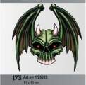Auto uzlīme "Flying Skull``