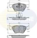 Brake Pad Set, disc brake COMLINE