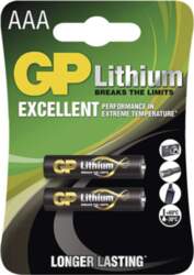 Baterijas GP AAA lithium 2 gab