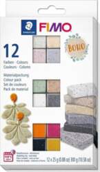 Fimo Soft masa 12 krāsu Boho