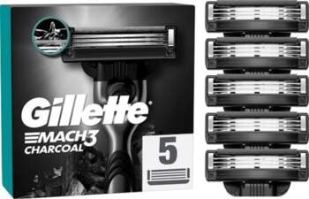 GILLETTE Mach3 ogļu 5 gab.