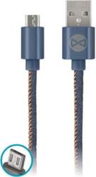 Kabelis "Jeans" micro-USB, 1m 2A