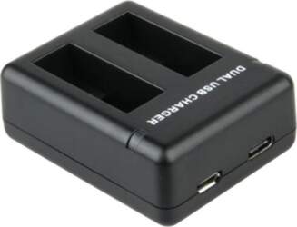 Micro USB C tipa divu akumulatoru