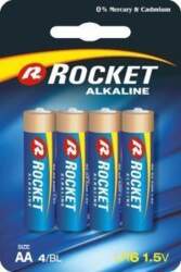 Rocket Alkaline AA baterijas, 4 gab