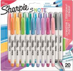 Sharpie S-zīmīšu marķieri, 20 gab.