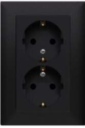 Simon 10 Double Schuko Jack, matēts