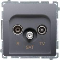Simon Basic antenas ligzda, sudraba matēta