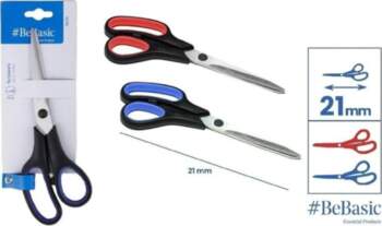 Šķēres 21cm MIX - BeBasic