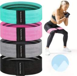 Sporta elastīgās mini lentes, 4 gab