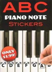 B C Piano Note Stickers