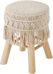 Boho taburete, smilšu krāsas