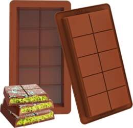 Deep Chocolate Bar Molds 2 Pack