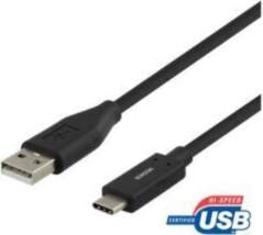 Deltaco USBC-1006M, USB-C/USB-A, 2 m