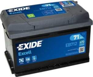 Exide Excell 71Ah 670A