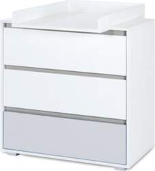 Kumode Dalia Grey, balta/pelēka