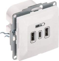 Santra Usb lādētājs 2xusb-a + 1xusb-c