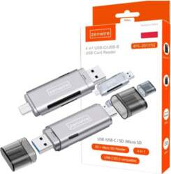 SD microSD TF karšu lasītājs USB-C