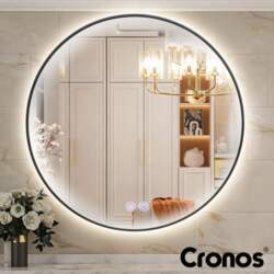 Spogulis ar apkuri apaļš Cronos 60