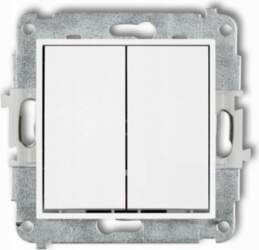 Switch dubultā Karlik Icon balts matēts