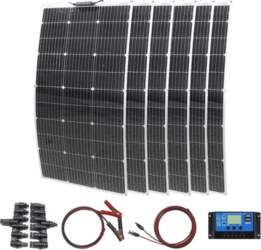 600 W elastīgs saules modulis ar