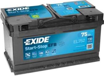 Akumulators EXIDE EL752 75 Ah 730
