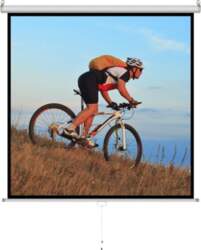 Art Manual Pull-Down Projector Screen 178x178cm