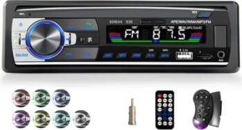 Auto radio ar Bluetooth, 7 krāsas