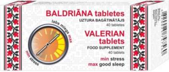 Baldriāna tabletes, 40gab.