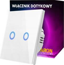 Baron White Glass Led Touch Switch