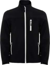 Bērnu softshell jaka ANTARTIDA, melna
