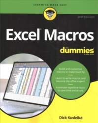 Biroja programma Excel Macros For Dummies