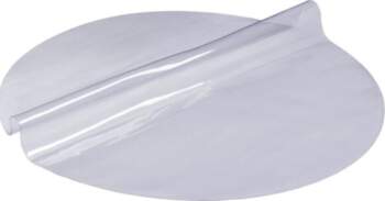 Caurspīdīgs apaļš galdauts 123 cm
