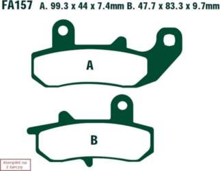 Ebc Fa157r bremžu kluči (1 diskam)