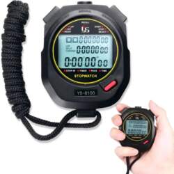 Hronometrs YS-8100, melns