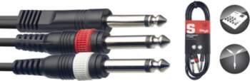 Kabelis 2x JACK/m - Jack mono