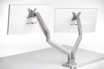 One-Touch Height Adjustable Dual Monitor Arm