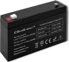 Qoltec 53072 AGM battery | 6V